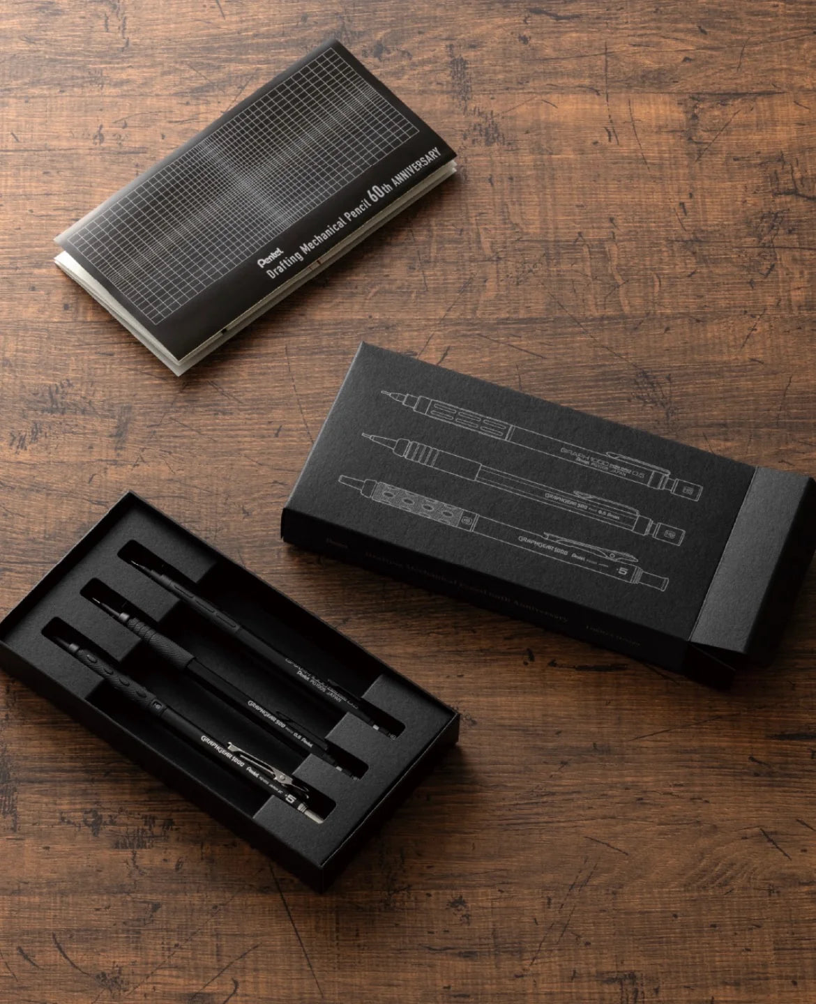 Pentel 60.Yıl Limited Edition 3Lü Çizim Seti (0,5mm)