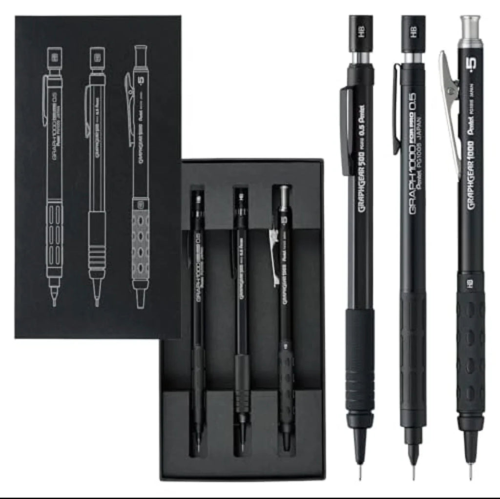 Pentel 60.Yıl Limited Edition 3Lü Çizim Seti (0,5mm)